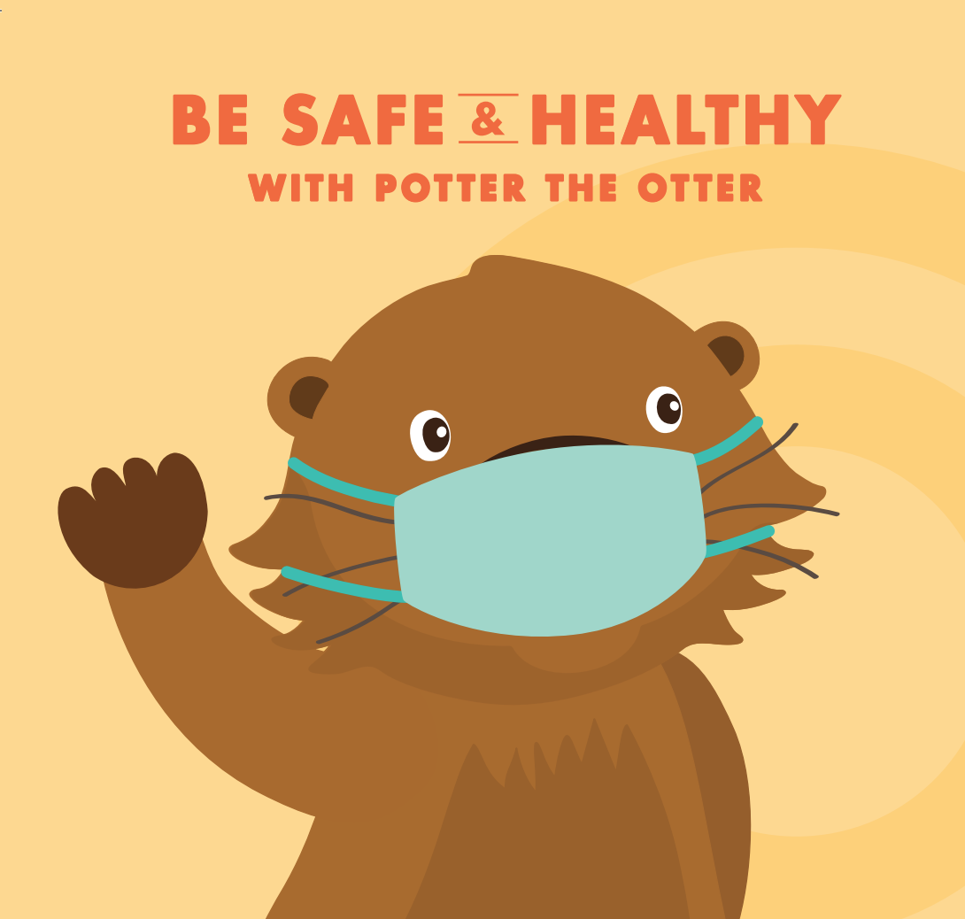 ¡Sea seguro y saludable con Potter the Otter! Una guía de COVID-19 para niños y familias